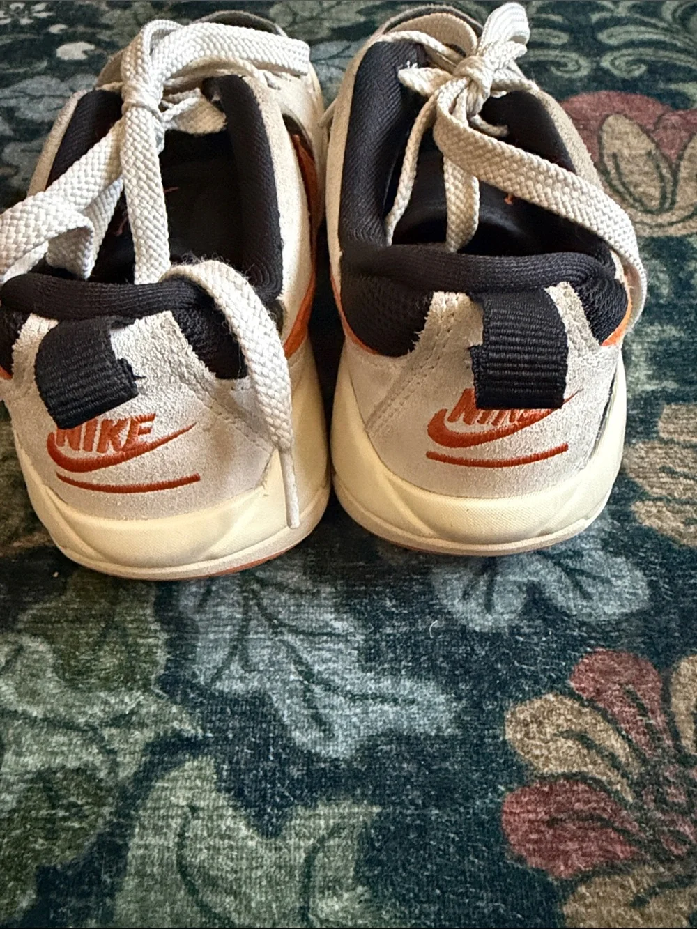 Nike Black, White and Orange Youth Sneakers